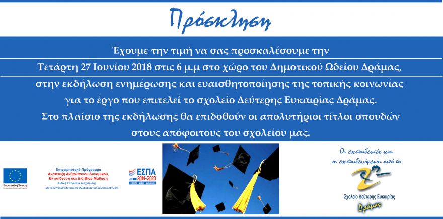 &Epsilon;&kappa;&delta;ή&lambda;&omega;&sigma;&eta; &epsilon;&upsilon;&alpha;&iota;&sigma;&theta;&eta;&tau;&omicron;&pi;&omicron;ί&eta;&sigma;&eta;&sigmaf; &kappa;&alpha;&iota; &pi;&rho;&omicron;&beta;&omicron;&lambda;ή&sigmaf; &tau;&omicron;&upsilon; έ&rho;&gamma;&omicron;&upsilon; &tau;&omicron;&upsilon; &Sigma;&Delta;&Epsilon; &Delta;&rho;ά&mu;&alpha;&sigmaf;